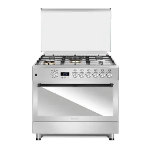 فرن غاز كونتي - 90سم - 5 عيون - مناصب ثقيلة<br>CONTI GAS COOKER - 90CM - 5 BURNERS - CAST IRON