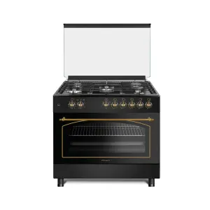 <br>CONTI GAS COOKER - 90CM - 5 BURNERS - CAST IRON