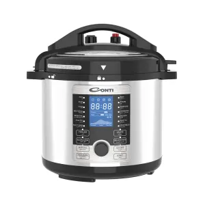طنجرة ضغط كهربائية كوتني - 12 لتر - 15 برنامج - ستانلس ستيل<br>CONTI PRESSURE COOKER - 12L - 15P - STAINLESS STEEL