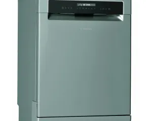 dada-0756 - مؤسسة العبقري الصغير للتجارة الالكترونية Front view of a teal Ariston dishwasher with a black control panel at the top and a closed door.