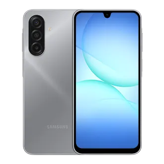 SAFI-0007 - مؤسسة العبقري الصغير للتجارة الالكترونية Samsung Galaxy smartphone shown from back and front, with a triple-camera array on the rear and a large display on the front.