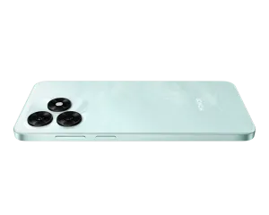 SAFI-0034 - مؤسسة العبقري الصغير للتجارة الالكترونية Mint-colored smartphone back with four lens cameras in a square module at the top-left corner.