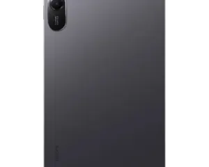 Back of a dark gray smartphone with a circular camera module in the top-left corner.