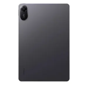 Back of a dark gray smartphone with a circular camera module in the top-left corner.