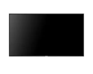 screen - مؤسسة العبقري الصغير للتجارة الالكترونية Black flat-screen television with a slim bezel on a white background, turned off.